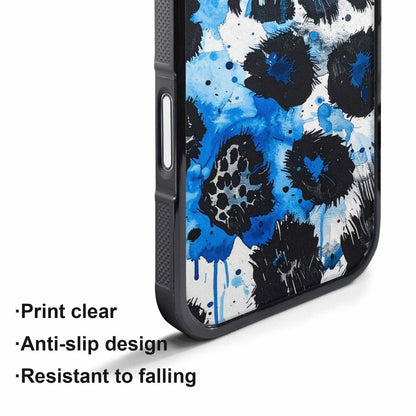 iPhone 17 Pro Case — Animal Print Black Blue Ink Animal, Custom Print Case Cover