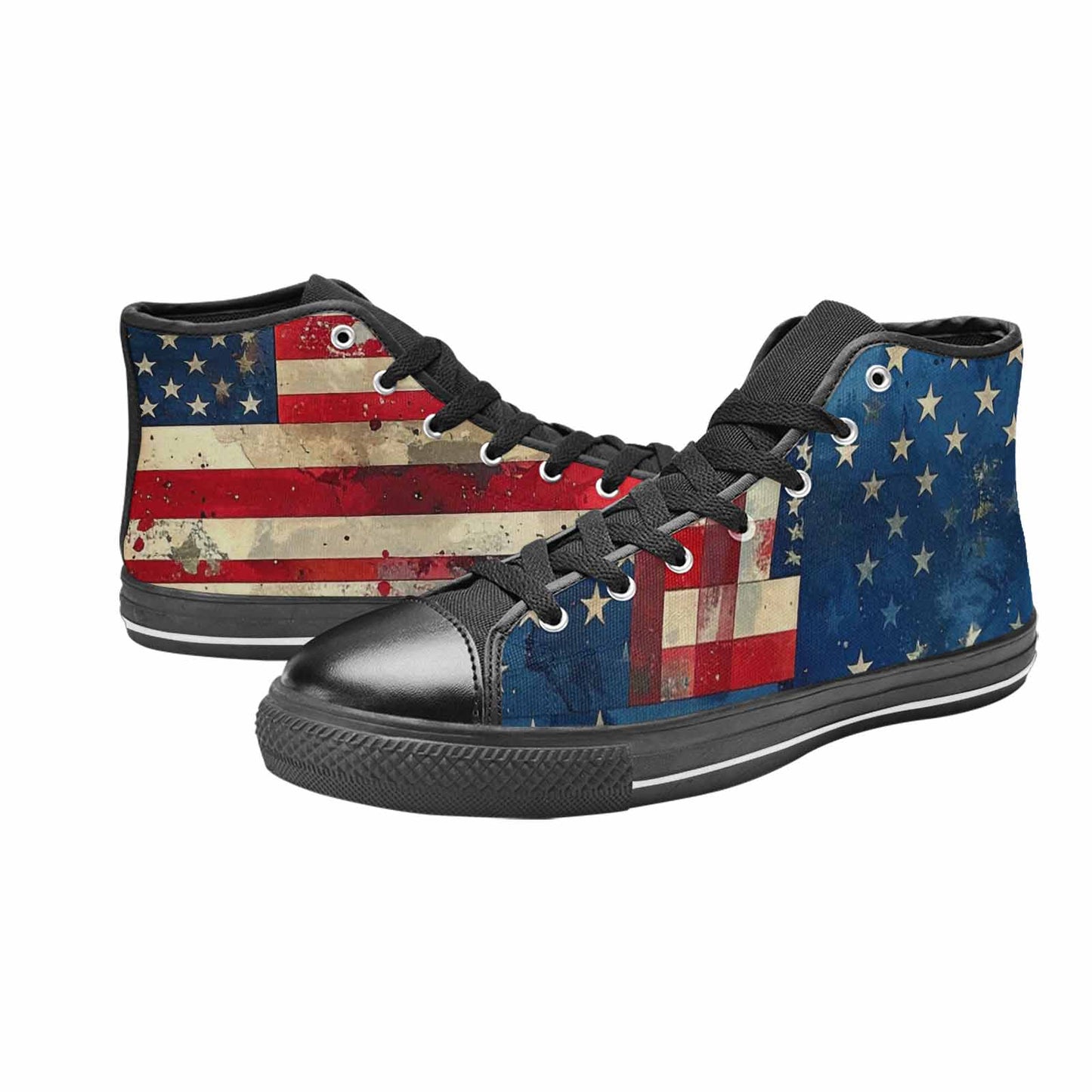 MEN'S American Flag Stars High Top Canvas Dreamcore Sneakers