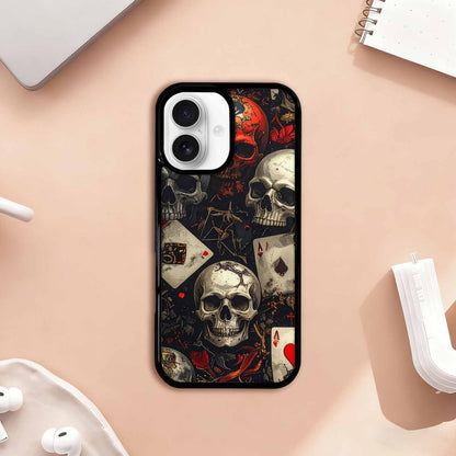 iPhone 17 Case — Skull Dark Art Gothic Print Gothic, Custom Made Phone Cover