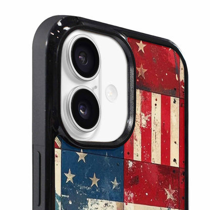 iPhone 17 Case — Small American Flag Stars Galaxy Space, Personalized Phone Case