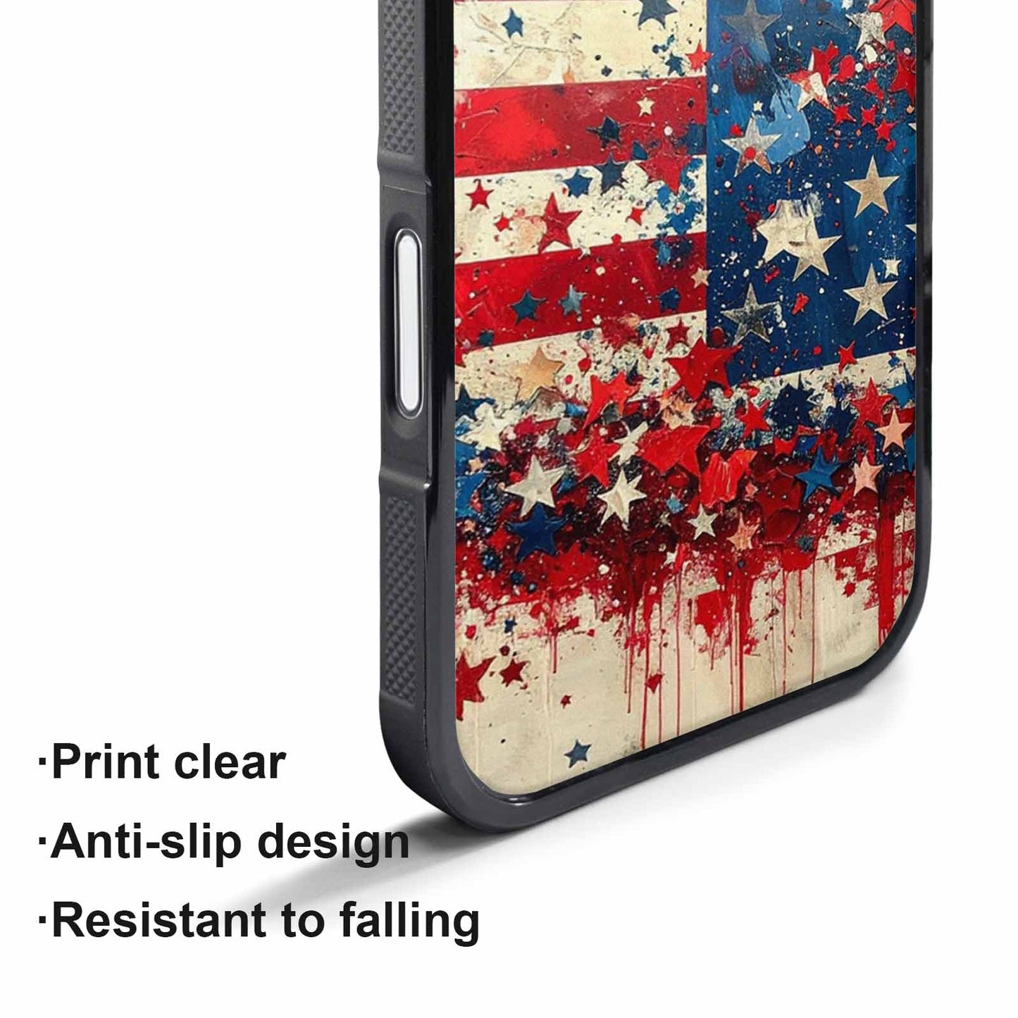 iPhone 17 Pro Case — Patriotic Stars And Stripes American Galaxy, Custom Art Phone Cover