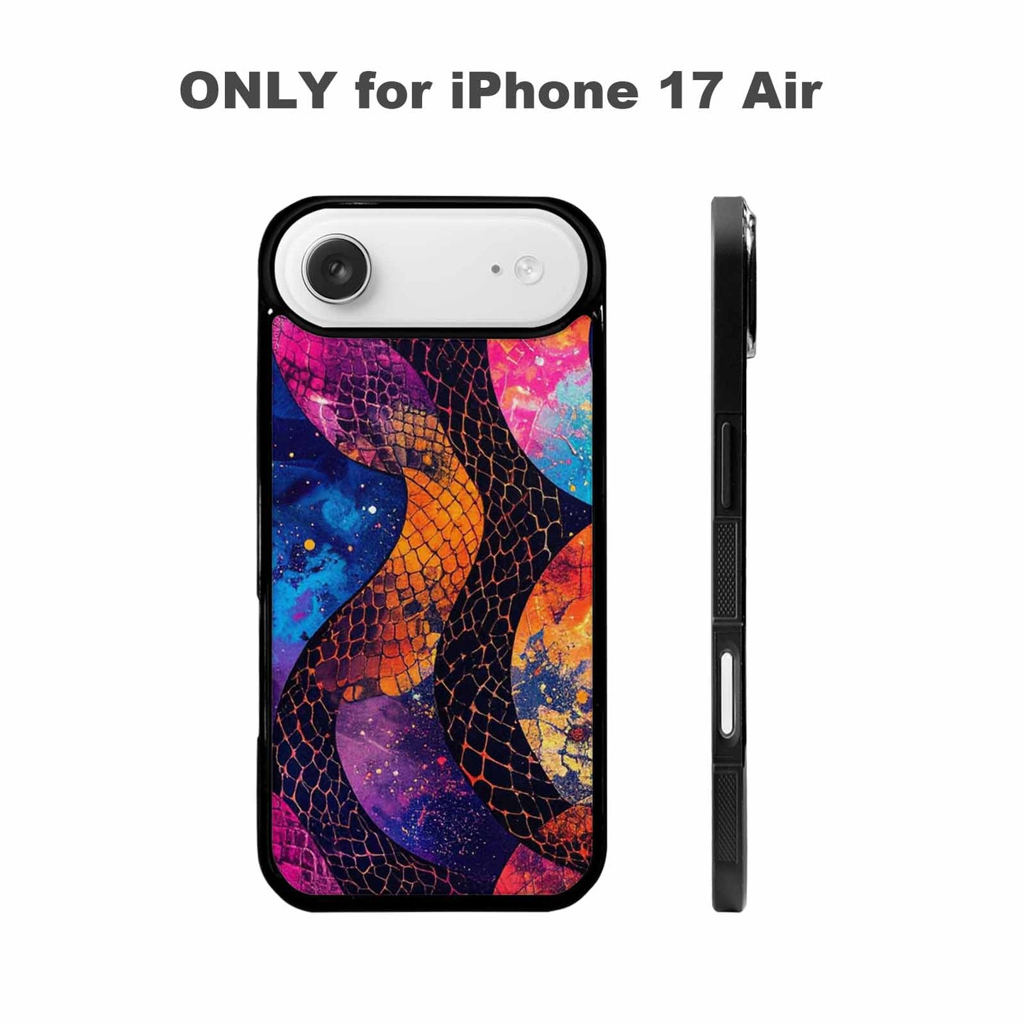 iPhone 17 Air Case — Galaxy Snake Print Galaxy Space, Custom Phone Case