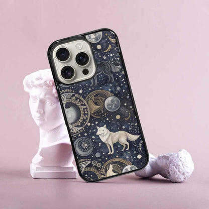 iPhone 16 Pro Case — Wolves Everywhere Collage Overlap Small Wolf, Unique Phone Case Design