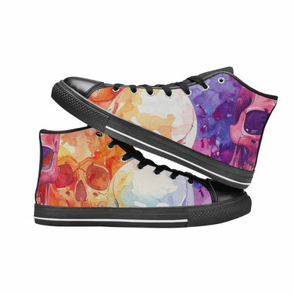 WOMEN'S Kulls - Watercolor High Top Canvas Cottagecore Shoes