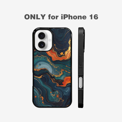 iPhone 16 Case — Marble Dark, Unique Phone Case Design