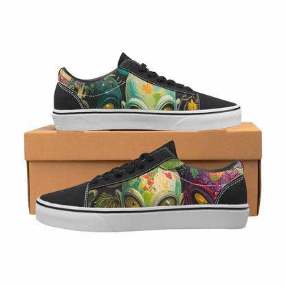 WOMEN'S Aliens Lace-Up Canvas Kaleidoscope Sneakers