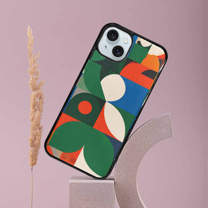 iPhone 15 Plus Case — 1990s Memphis Art Pattern, Unique Phone Case Design
