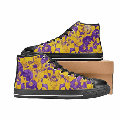 MEN'S Intersex Flag Color High Top Canvas Dreamcore Custom Sneakers