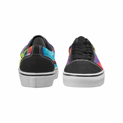 WOMEN'S Aliens  Tie Dye Lace-Up Canvas Dreamlike Custom Shoes