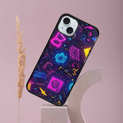 iPhone 15 Plus Case — 80s Retro Motif 80s Retro Motifs, Custom Designed Case Cover