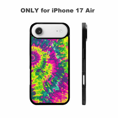 iPhone 17 Air Case — Tie Dye Neon Acid Blended Tie, Custom Printed Phone Case