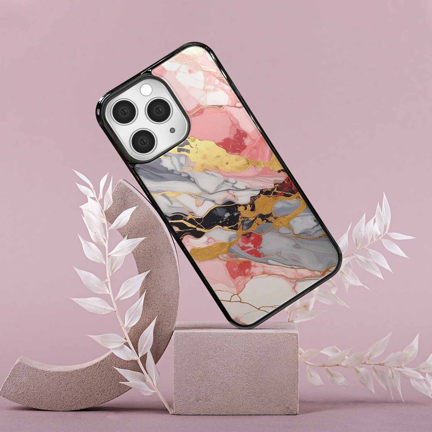 iPhone 15 Pro Max Case — Marble Vein Marble Veins Pattern Hundreds, Custom Print Case Cover