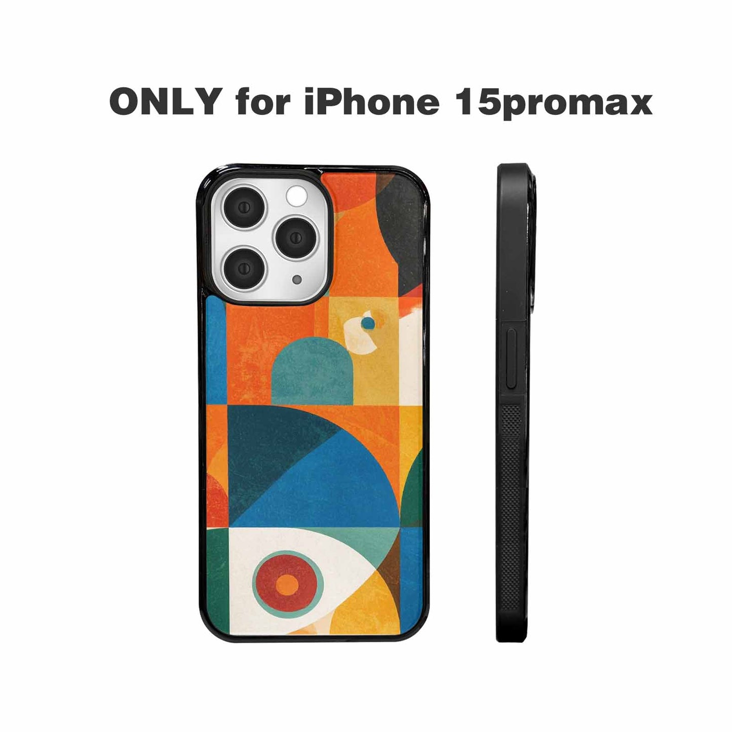 iPhone 15 Pro Max Case — 1990s Memphis Art Pattern, Custom Phone Case