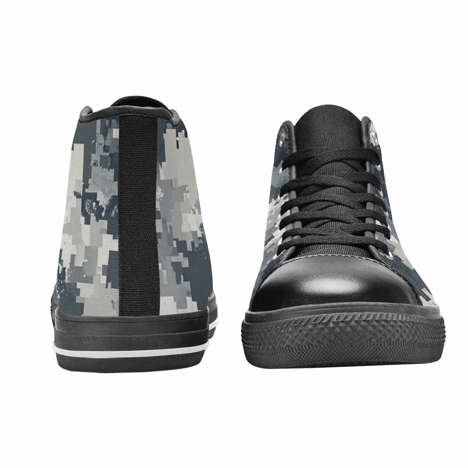 MEN'S Military Camouflage Blotch High Top Canvas Surreal Shoes