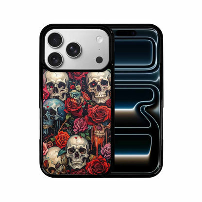 iPhone 17 Pro Case — Skulls And Rosesmelting Skulls A Gothic, Original Design Phone Case