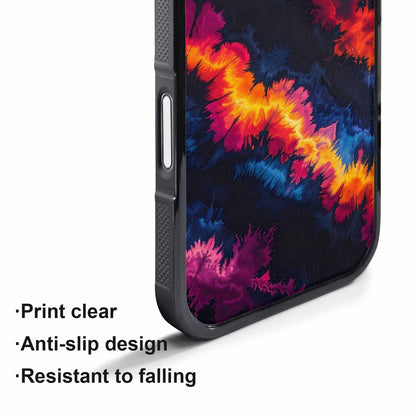 iPhone 17 Pro Case — Tie Dye Dark Art Seamless Tie, Unique Phone Case Design