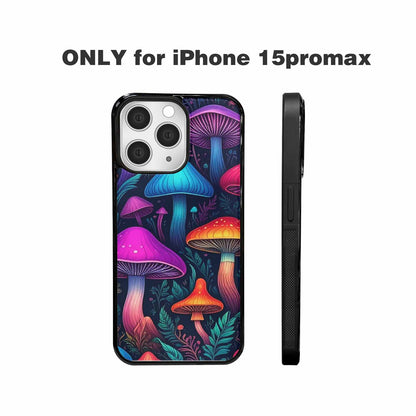 iPhone 15 Pro Max Case — Psychedelic Mushroom Custom Personalized Phone Cover, Custom Art Phone Cover