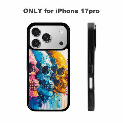 iPhone 17 Pro Case — Skull Dark Art Gothic Print Gothic, Unique Phone Case Design