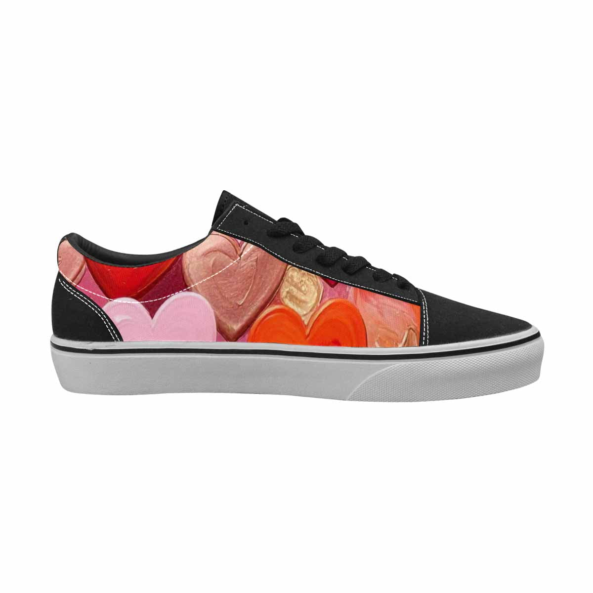WOMEN'S No Words Or Canvas Lace-Up Vivid Custom Shoes