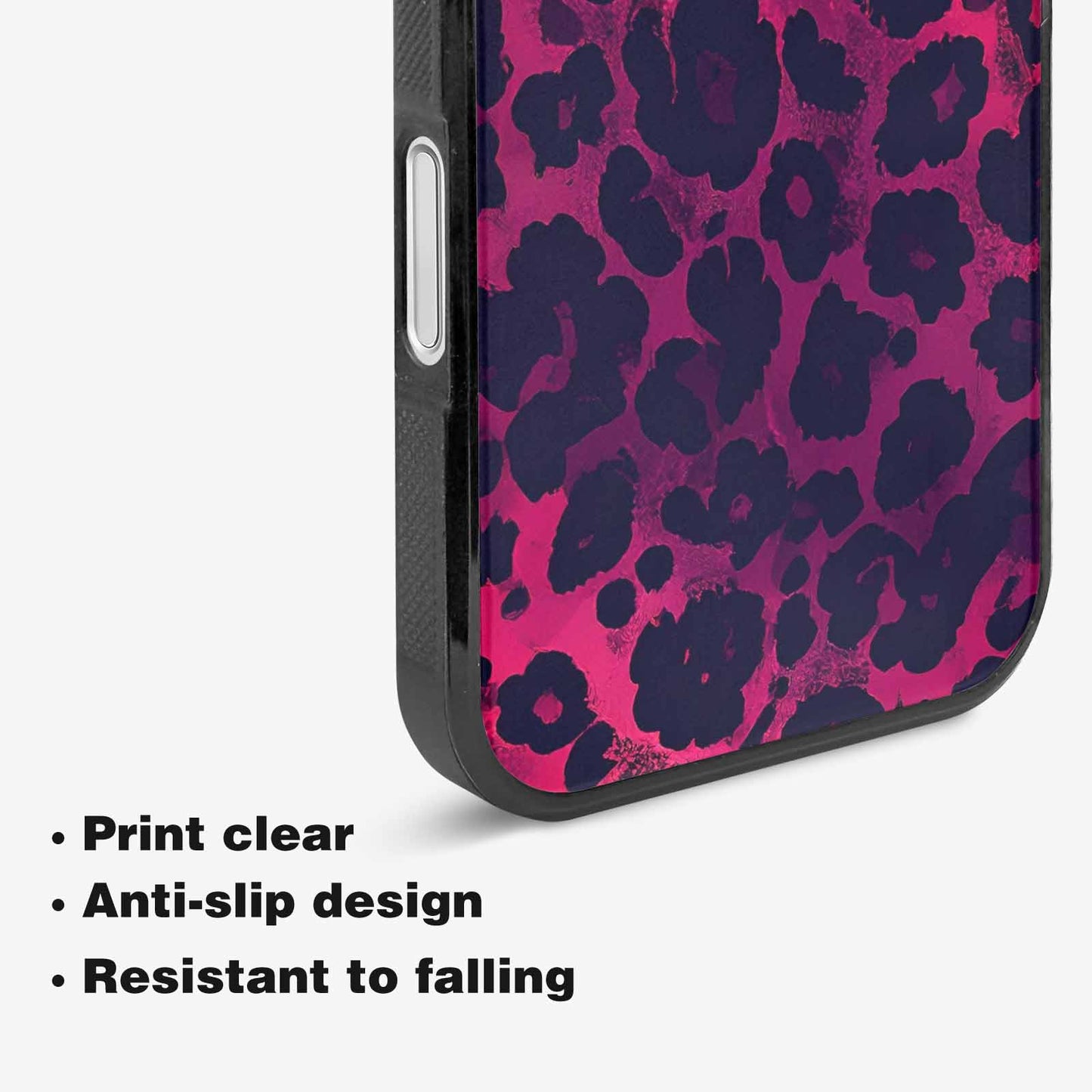 iPhone 16 Case — Leopard Print Dark, Personalized Phone Case