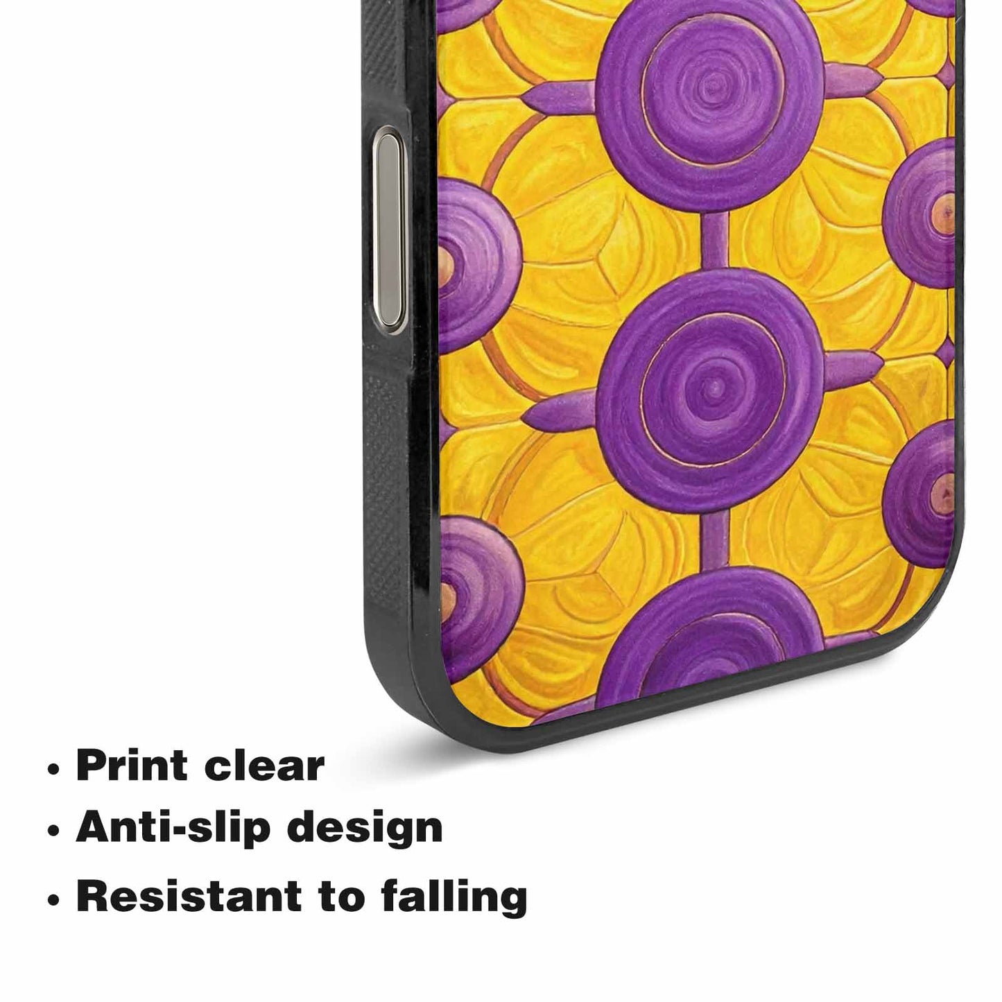 iPhone 16 Pro Case — Intersex Flag Color Theme Small Rainbow, Custom Print Case Cover