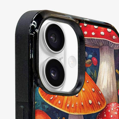 iPhone 16 Case — Mushrooms Pattern Hundreds Of 5r0, Custom Made Phone Cover