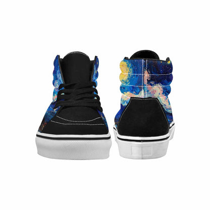 MEN'S Starry Night Van Gogh High Top Canvas Aesthetic Custom Shoes
