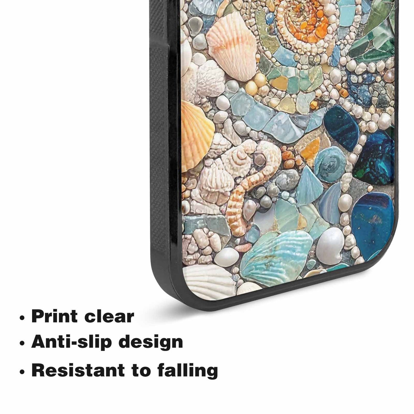 iPhone 15 Plus Case — Seashell Collage Seashell Collage Pattern Hundreds, Unique Phone Case Design
