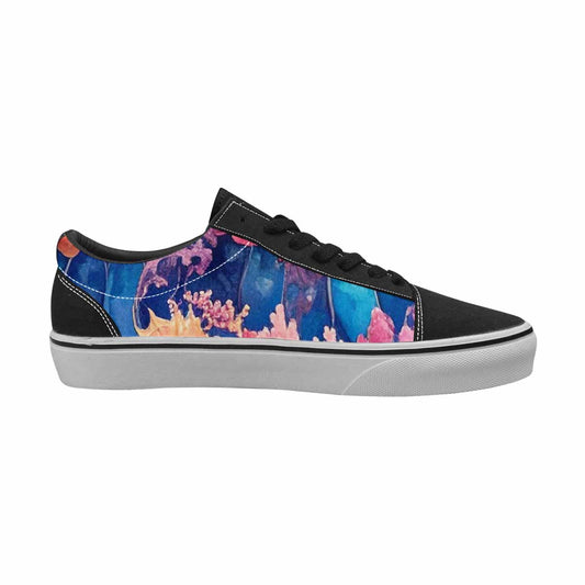WOMEN'S Fish Scale Coral Canvas Lace-Up Y2K Shoes