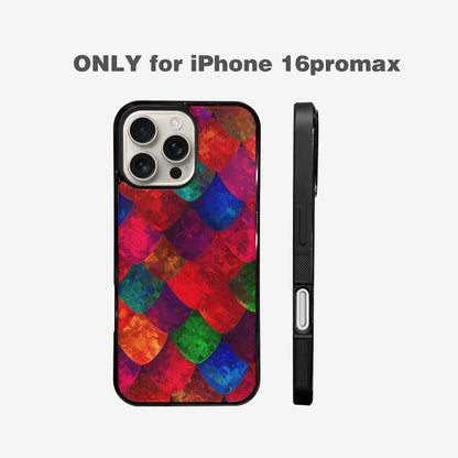 iPhone 16 Pro Max Case — Snake Print Dark Seamless Pattern Vibrant, Original Design Phone Case