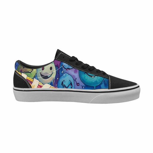 WOMEN'S Smiley Facessmiley Faces - Lace-Up Canvas Dreamcore Custom Shoes