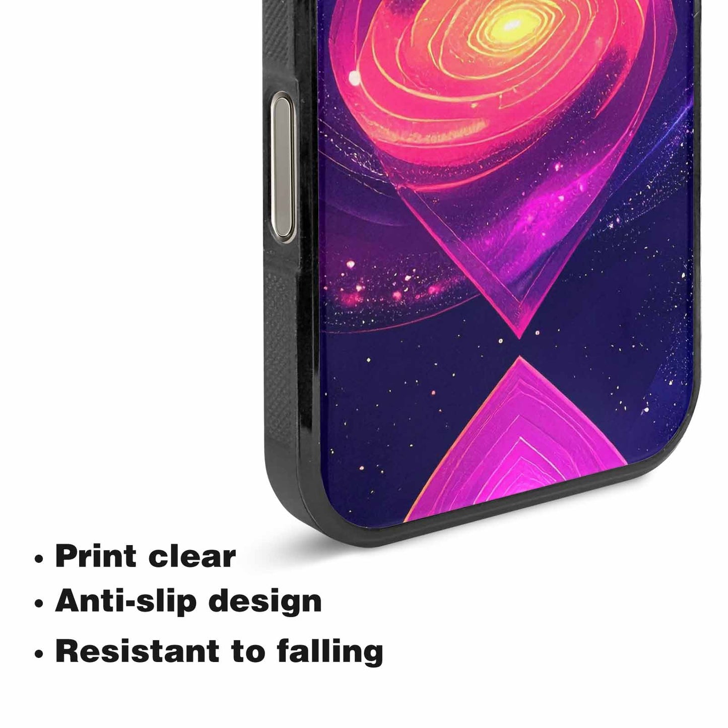iPhone 16 Pro Max Case — Rose Galaxy Art Seamless Pattern Vibrant, Custom Phone Case