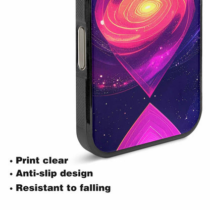 iPhone 16 Pro Max Case — Rose Galaxy Art Seamless Pattern Vibrant, Custom Phone Case