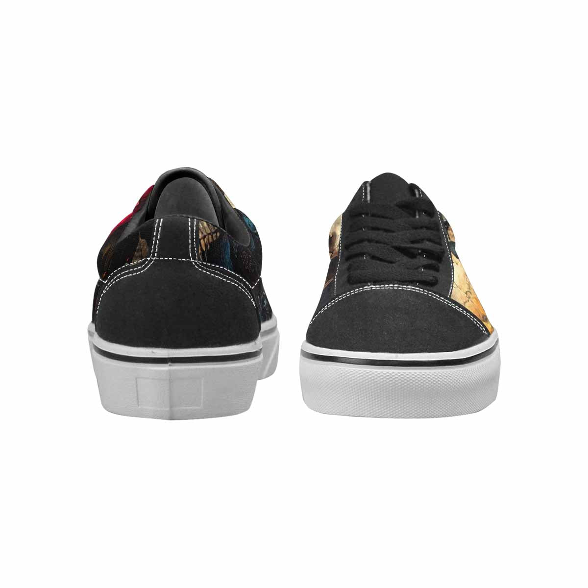 WOMEN'S Skulls Roses Melting Skulls Lace-Up Canvas Dark Academia Sneakers