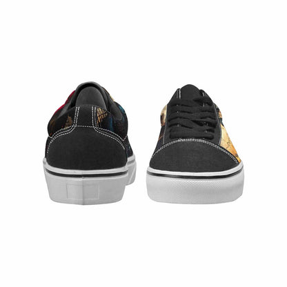 WOMEN'S Skulls Roses Melting Skulls Lace-Up Canvas Dark Academia Sneakers
