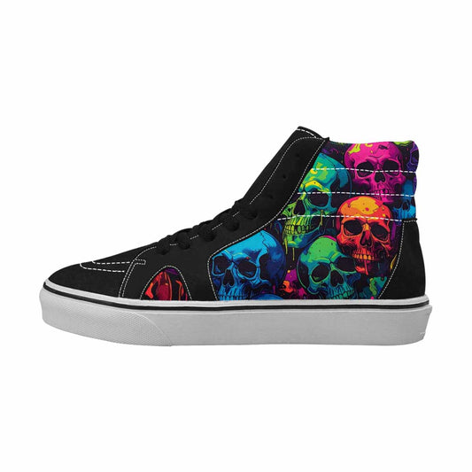 MEN'S 1000s Skulls Digital Camo High Top Canvas Cottagecore Custom Sneakers