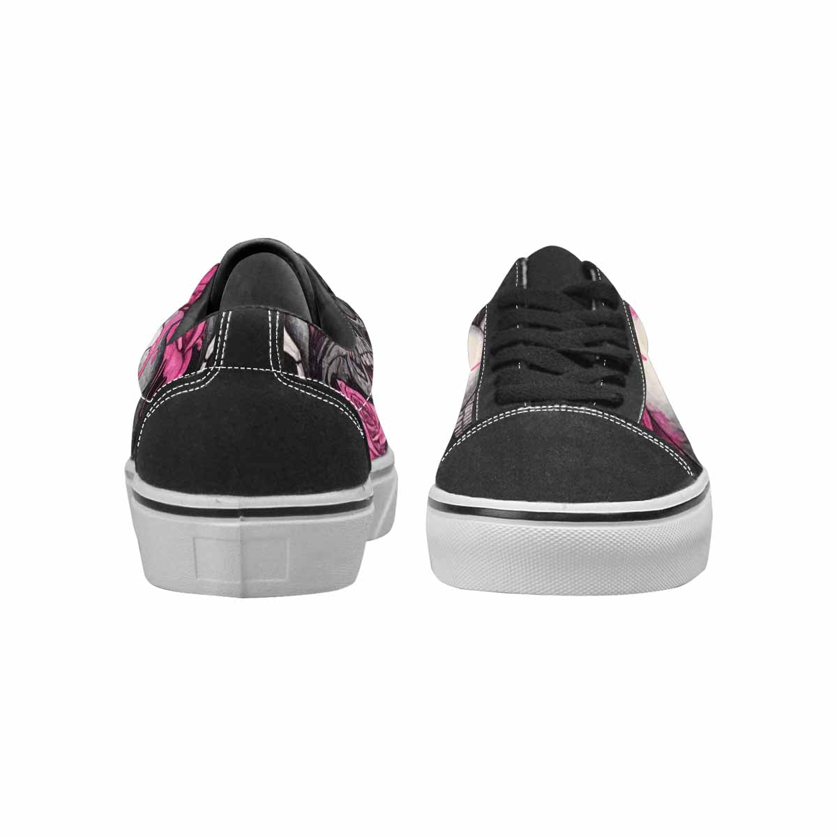 WOMEN'S Skull Roses Lace-Up Canvas Y2K Custom Shoes
