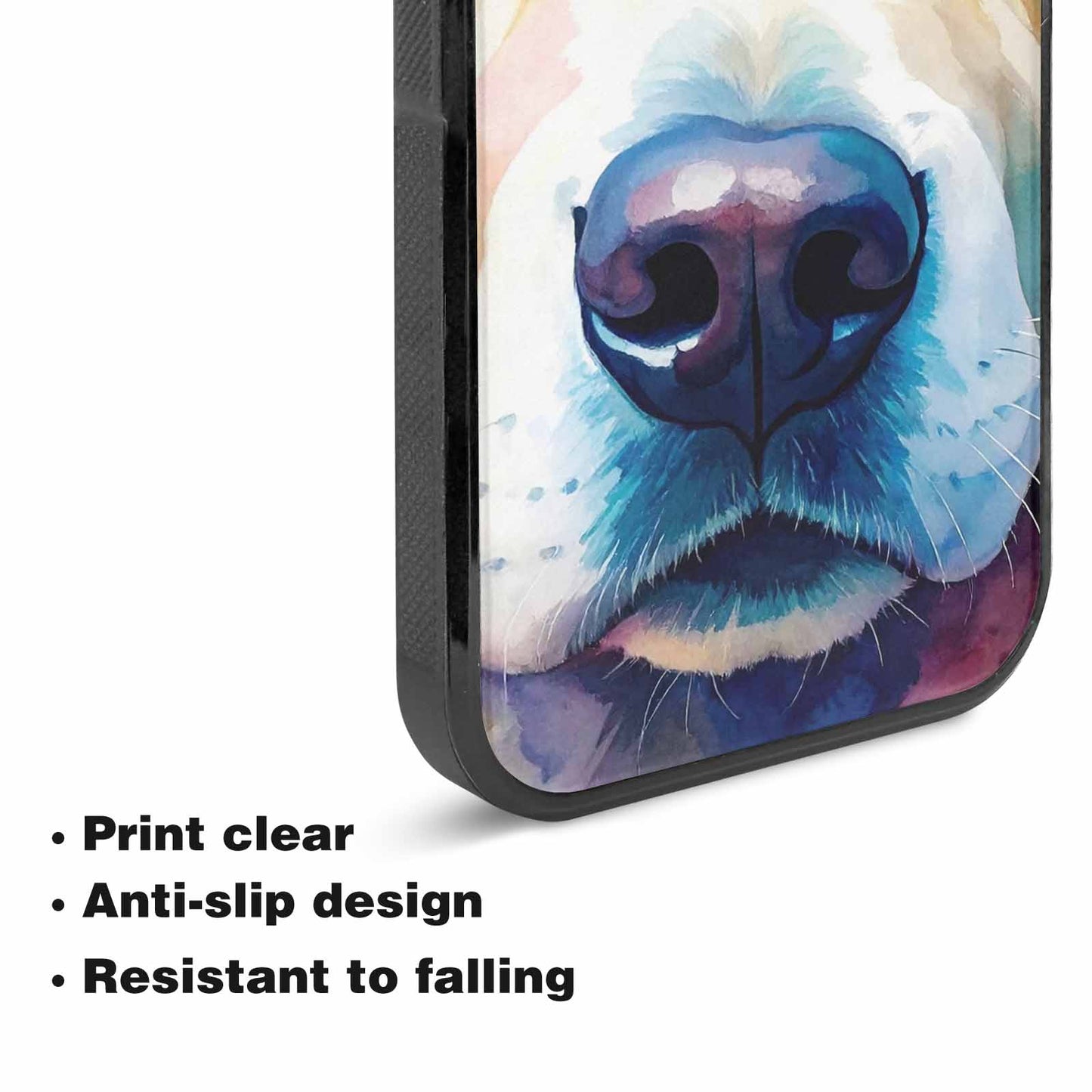 iPhone 15 Case — Golden Retriever Watercolor Art Pattern, Custom Designed Case Cover