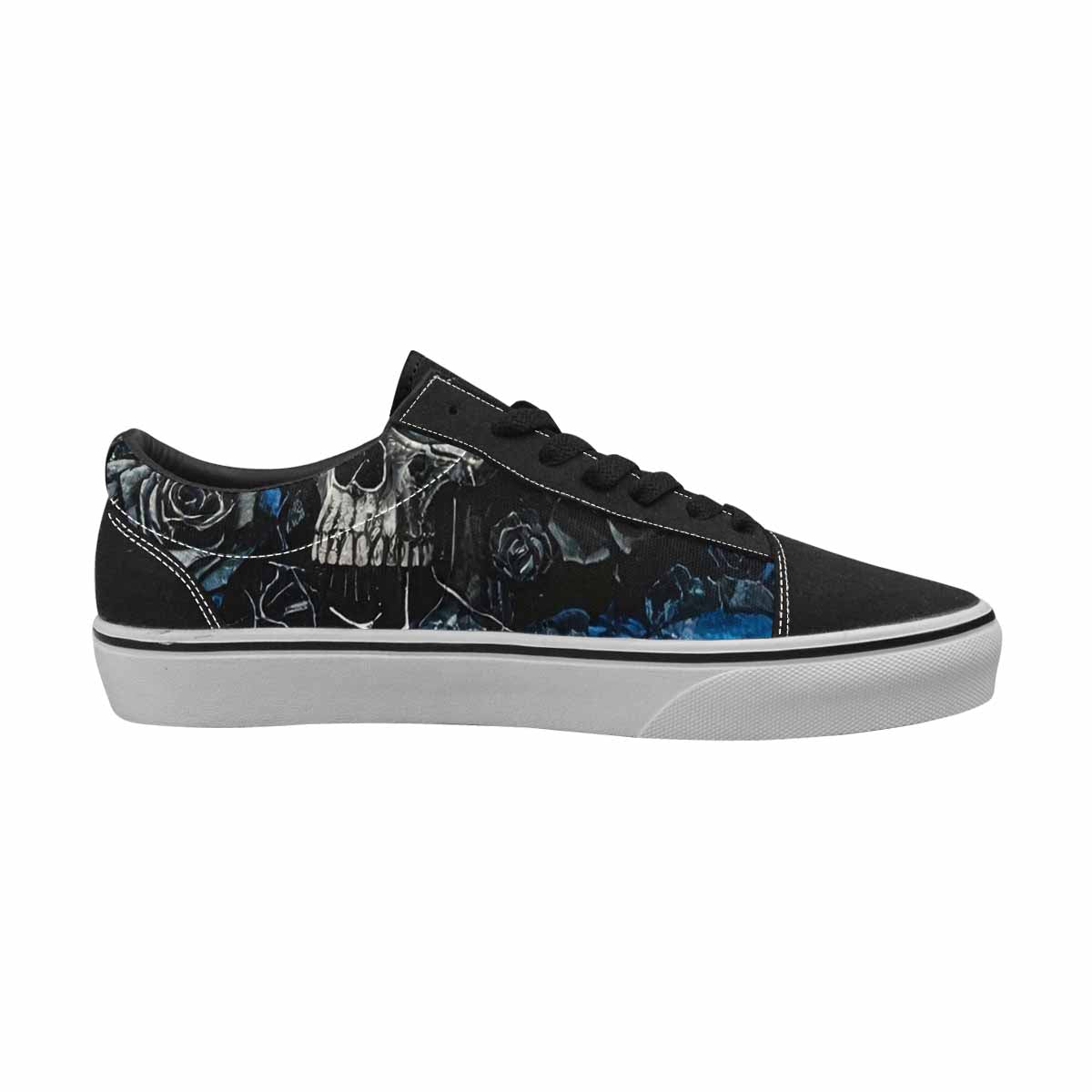 WOMEN'S Skull Roses Lace-Up Canvas Dreamlike Custom Shoes