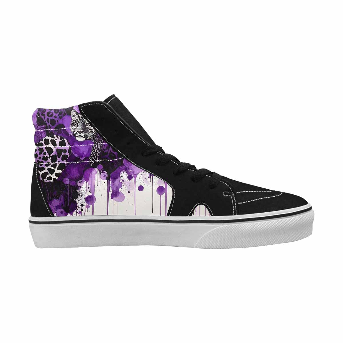 MEN'S Animal Print High Top Canvas Dark Academia Custom Sneakers