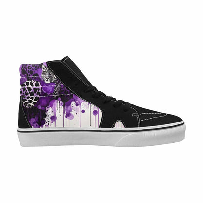 MEN'S Animal Print High Top Canvas Dark Academia Custom Sneakers