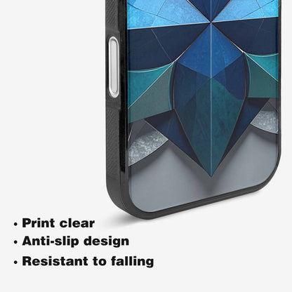 iPhone 16 Case — Geometric Origami Art Pattern, Unique Phone Case Design