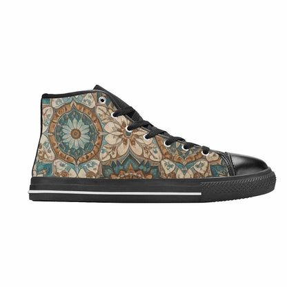 MEN'S Mandala High Top Canvas Dreamcore Sneakers