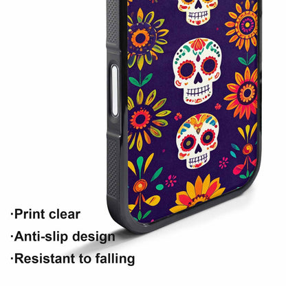 iPhone 17 Air Case — Sunflowers And Skulls Gothic Skulls, Unique Phone Case Design