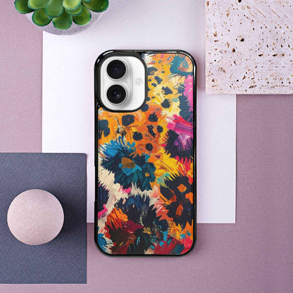 iPhone 16 Case — Full Color Vibrant Animal Print Animal, Custom Print Case Cover