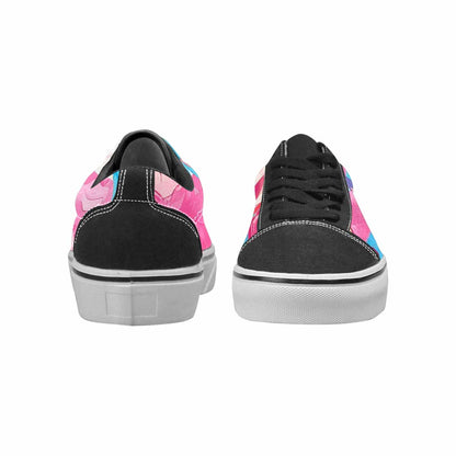 WOMEN'S Transgender Pride Flag Lace-Up Canvas Dreamlike Shoes