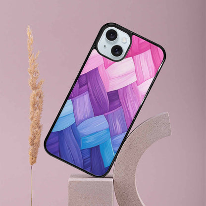 iPhone 15 Plus Case — Bisexual Flag Color Theme Small Rainbow, Custom Print Case Cover