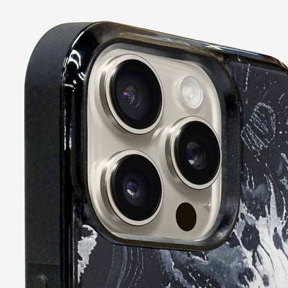 iPhone 16 Pro Max Case — Black White Animal Print, Custom Art Phone Cover