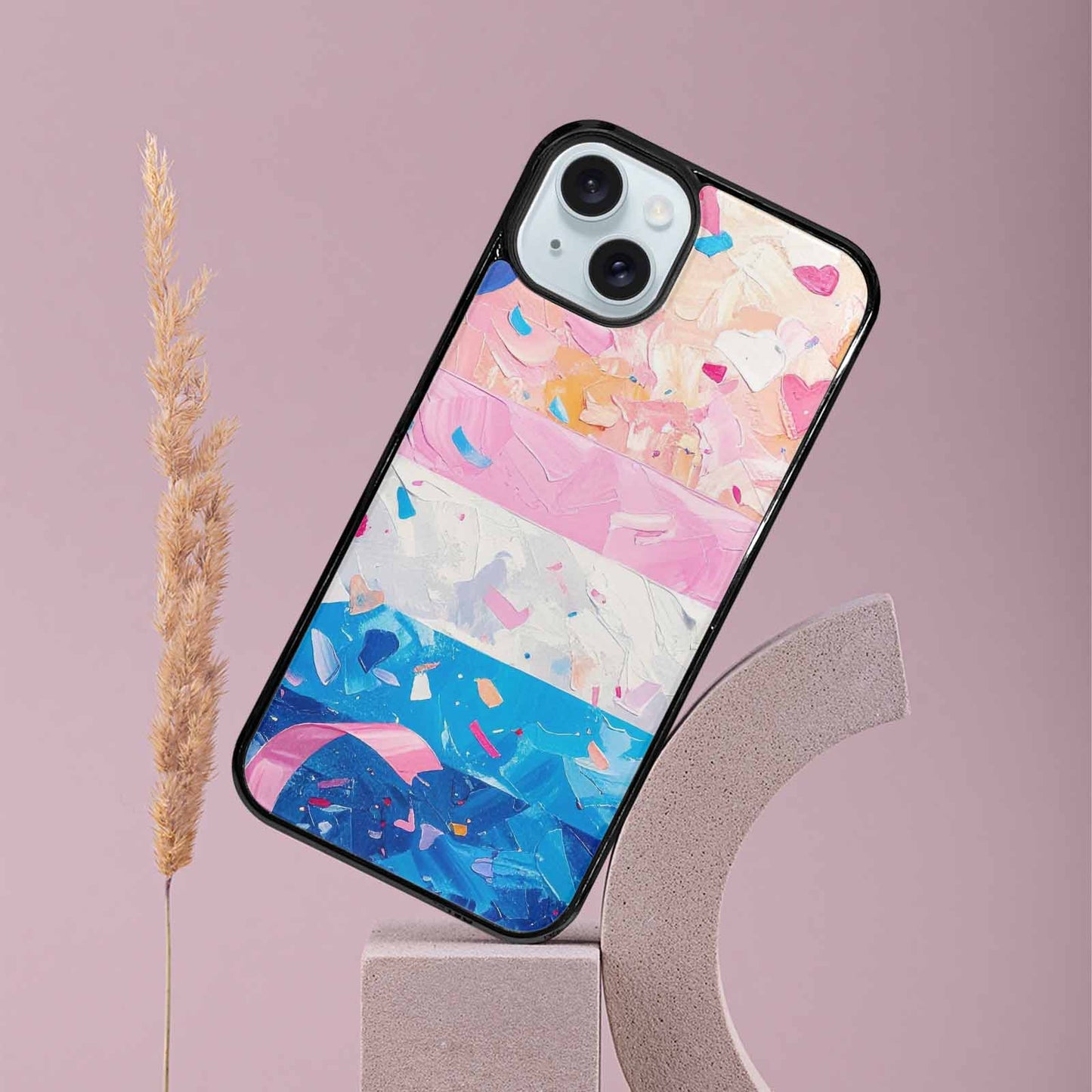 iPhone 15 Plus Case — Transgender Pride Flag Trans Pride Flag, Custom Printed Phone Case