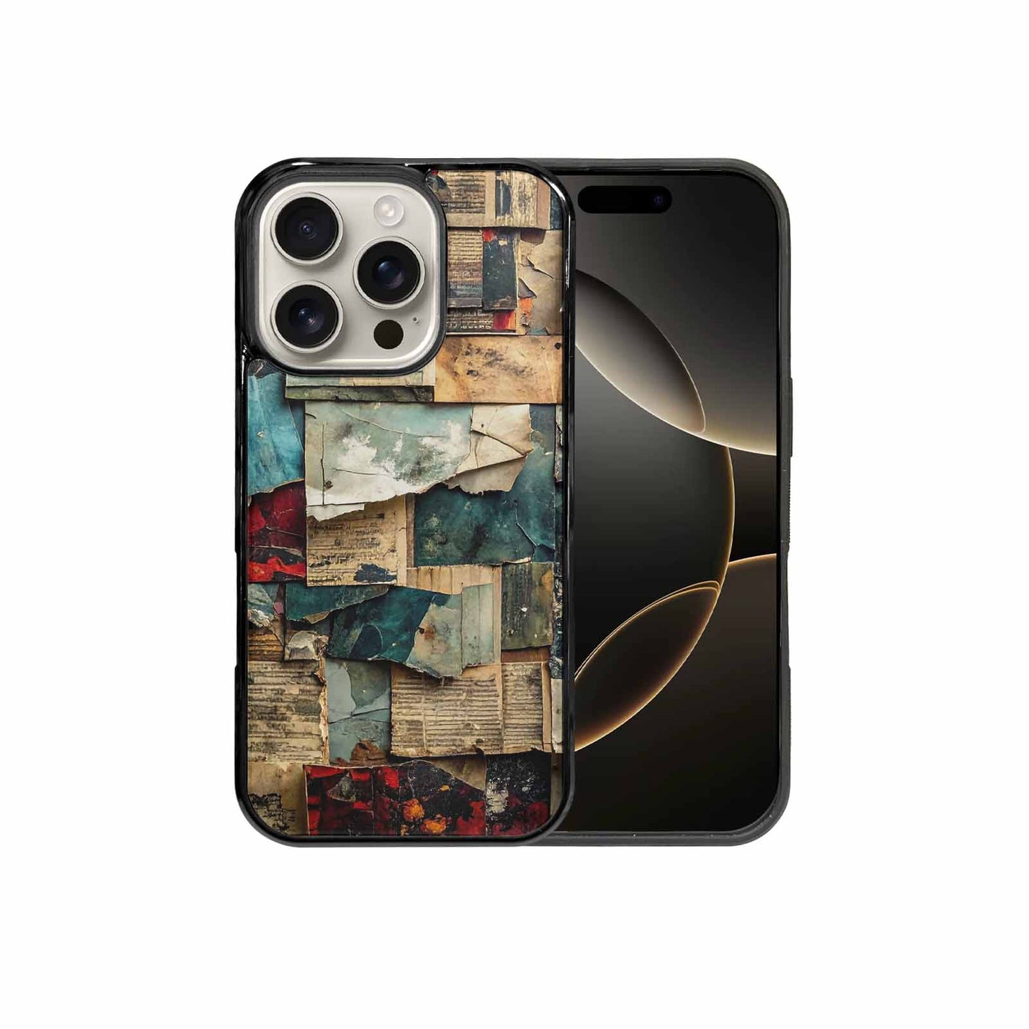iPhone 16 Pro Case — Distressed Grunge Texture Pattern Hundreds Of, Custom Print Case Cover